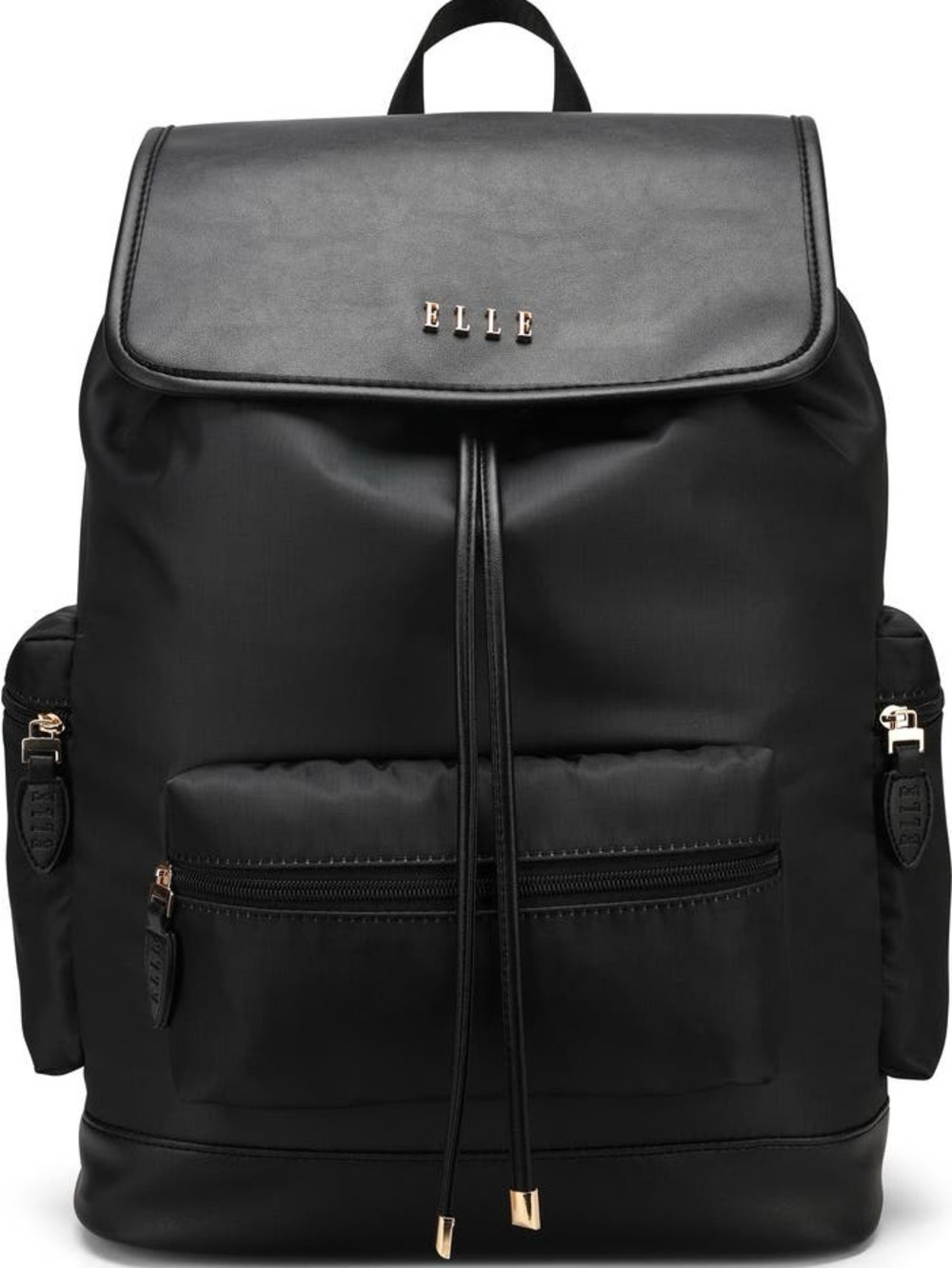 Elle Black Wayfarer 23L Monogram Travel Backpack Drawstring Flap Bag